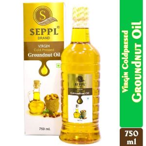 SEPPL Virgin Cold Pressed Groundnut/Peanut Oil - 750ml (Mungfali Ka Tel)
