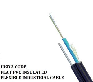 UKB 3 CORE FLAT PVC INSULATED FLEXIBLE INDUSTRIAL CABLE