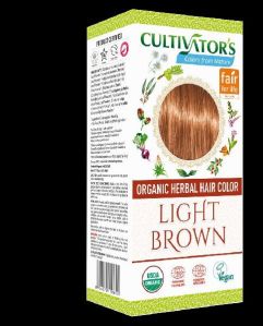 Organic Herbal Hair Color Light Brown