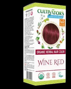 Organic Herbal Hair Color Wine Red