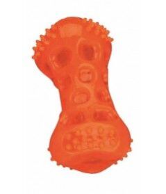 Trixie Bone Dog Toy (Orange) (11 cm)