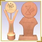 wooden trophy