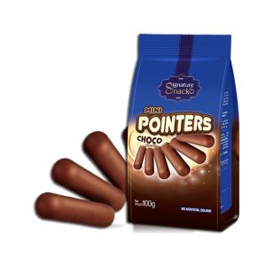Mini Pointers Chocolate flavored Coated Biscuit