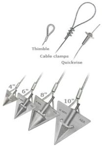 Arrowhead Anchors - Aluminum