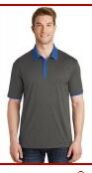 Heather Contender Contrast Polo t shirt