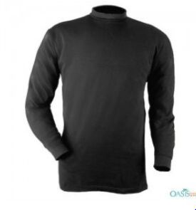 Mock Turtleneck Fitted T-Shirts