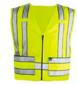 Neon Yellow Sleeveless Zipper Jacket