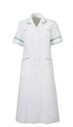 Super White Long Nurse Dresses