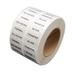 Silver Polyester Labels