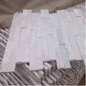 Natural White Quartz Wall Cladding Culture Stone