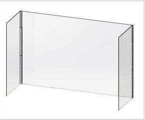 Skyra+ Foldable Acrylic Covid Shield, For Industry, Laboratories, HOSPITAL, RESTAURANT, HOME, Certification : TRADEMARK CERTIFICATE