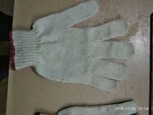 Plane Cotton industrial Gloves