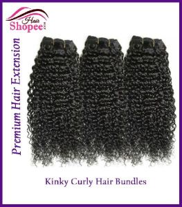 Kinky Curly Hair Bundles - HairShopee Remy Indian Human Hairs