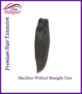 Machine Wefted Straight Hairs - HairShopee Remy Indian Human Hairs