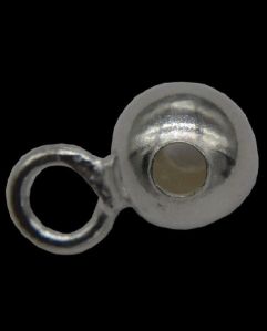 Sterling Silver 4mm Bead with Loop