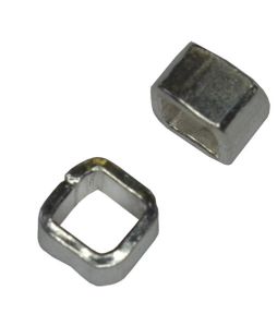 Sterling Silver 4mm Cube Beads