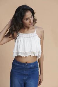 Pom Pom Crop Top