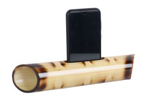 Bamboo mobile amplifier &amp;amp; pen stand