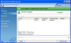Checkpoint Encryption Data Recovery Services