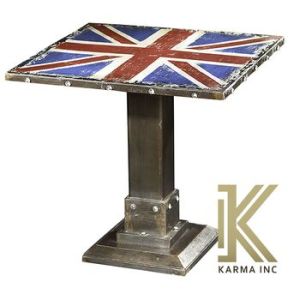 Flag painted bistro table