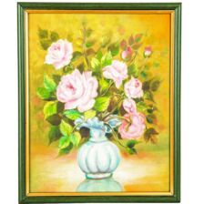 Flower Vase Wall Decor Canvas Oil Painting