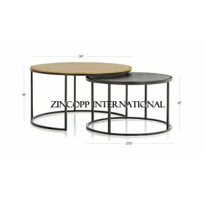 Coffee Table Metal Base And Wood Top