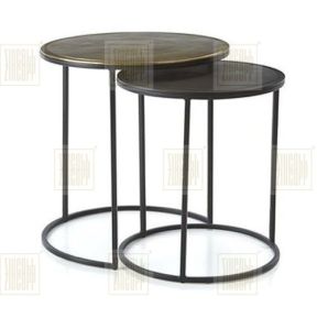 Iron Accent Table Set of 2