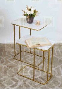 Nesting Gold Table Set of 2