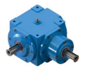 100 hp 1500 rpm Spiral Bevel Right Angle Gearbox, 1:1/ 2:1