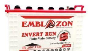 Emblazon Inverter Flat Plate Battery