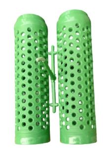 Plastic Perforated Dyeing Tube 230 mm- Fully Polished Green