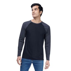 Regal-Raglan sleeves cotton round neck t-shirt