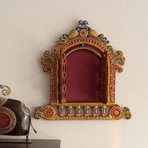 Decorative Papier-Mache Wooden Jharokha Wall Hanging