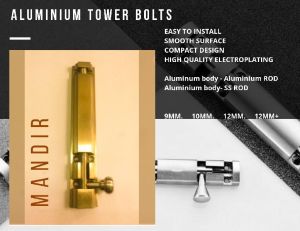 ALUMINIUM TOWER BOLTS MANDIR TYPE