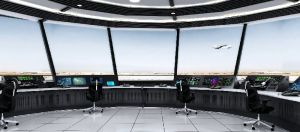 air traffic control console