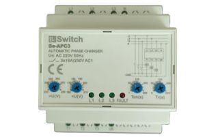 Electrical Contactors - Automatic Phase Changer controller for 3Phase to single Phase, High and Low voltage Protection