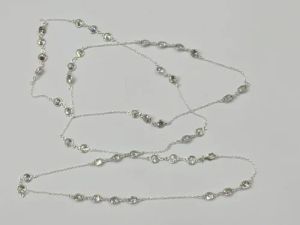 Silver Gemstone Necklace