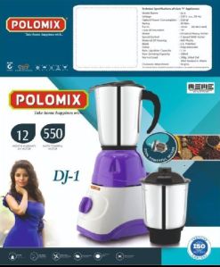 NEW ARRIVAL POLOMIX &amp;quot; DJ -1 &amp;quot; MIXER GRINDER WITH  2STAINLESS STEEL JARS