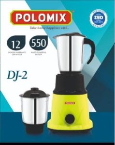 NEW ARRIVAL POLOMIX &amp;quot; DJ -2 &amp;quot; MIXER GRINDER WITH  2STAINLESS STEEL JARS