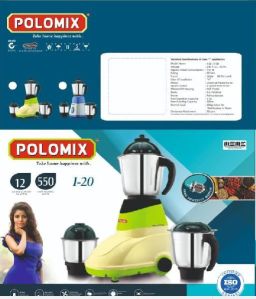 POLOMIX I20 MIXER GRINDER 550W WITH 3STAINLESS STEEL JARS