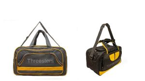 Threesters Large Duffel Travel Bag With Shoulder Strap And Handle
