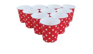 Polka Dot Paper Cups 9oz