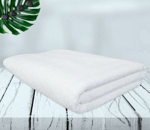 Rekhas Premium Cotton Bath Towel, Super Absorbent, Soft &amp;amp; Quick Dry, Anti-Bacterial White Color