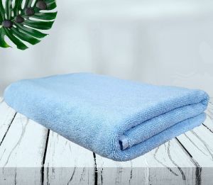 Rekhas Premium Cotton Bath Towel, Super Absorbent, Soft &amp;amp; Quick Dry, Light Blue Colour