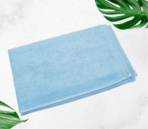 rekhas premium super absorbent soft quick dry anti-bacterial light blue cotton hand towel