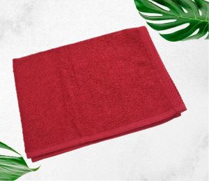 Rekhas Premium Cotton Hand Towel  Super Absorbent  Soft & Quick Dry  Anti-Bacterial  Red