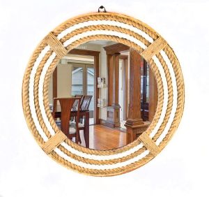 Wall Decorative Brown rope Mirror