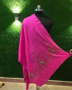 Ladies Pink Pure Pashmina Shawls