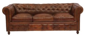 Leather 3 setter sofa