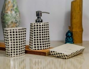  Bottle Shape Ceramic Bathroom Set